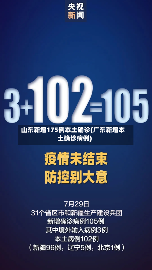 山东新增175例本土确诊(广东新增本土确诊病例)-第2张图片