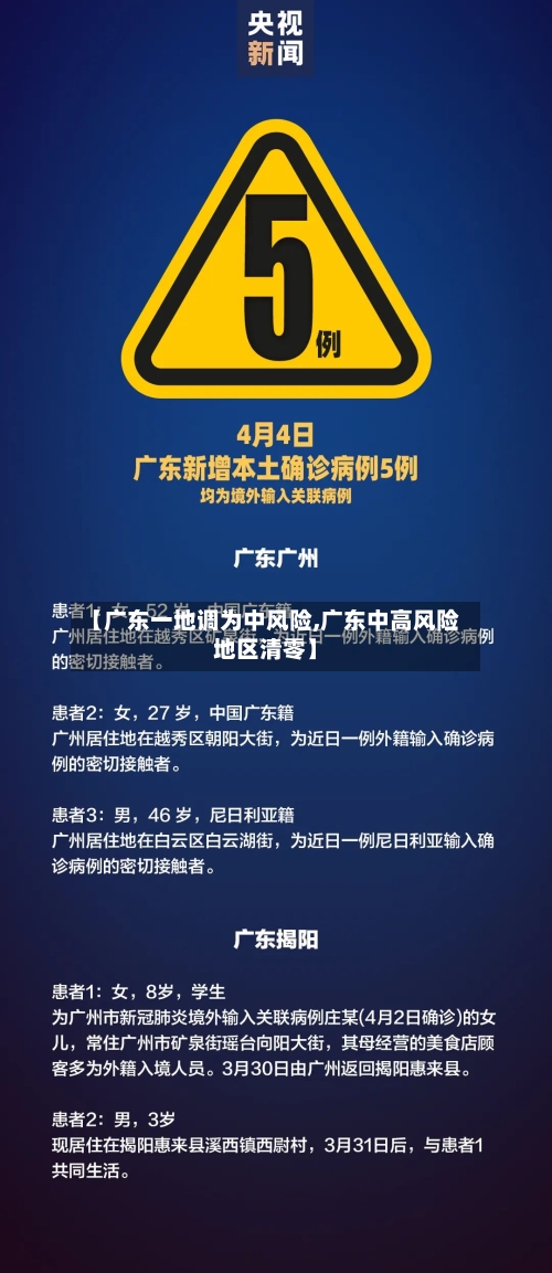 【广东一地调为中风险,广东中高风险地区清零】