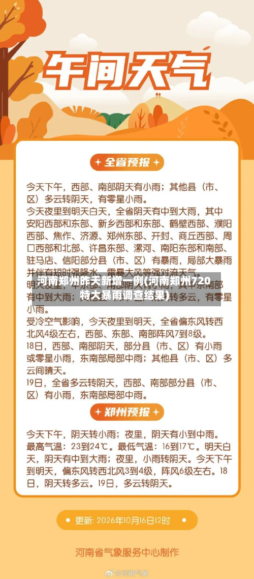 河南郑州昨天新增一例(河南郑州720特大暴雨调查结果)-第2张图片
