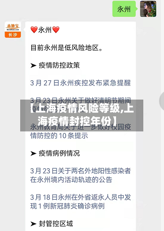 【上海疫情风险等级,上海疫情封控年份】